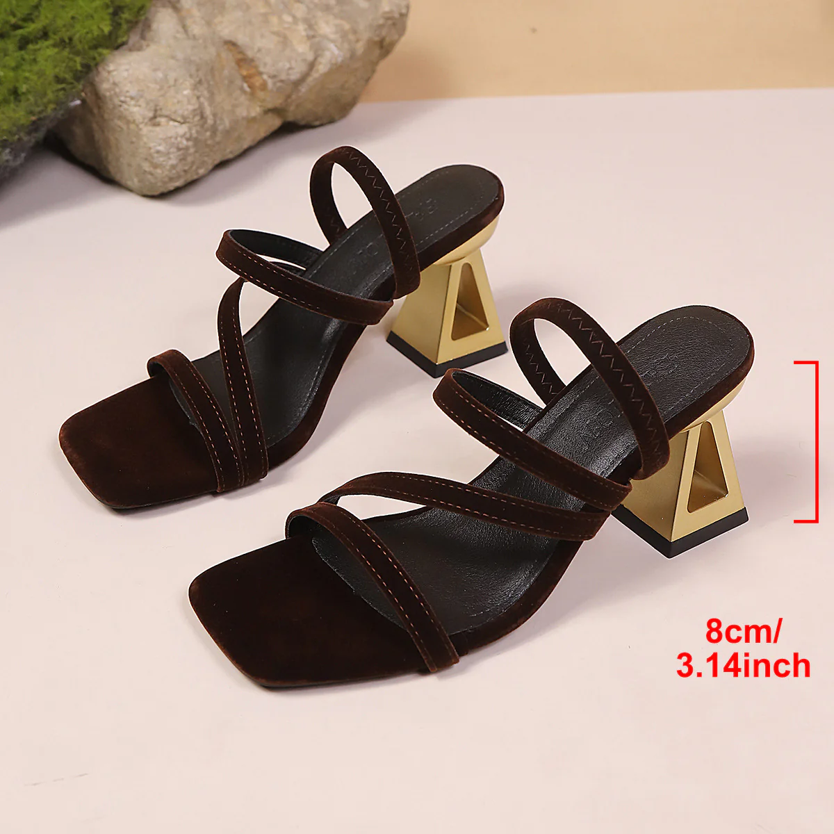 Damen Glamouröse Sandaletten mit stilvollem Blockabsatz und verstellbaren Riemchen R&B - Image 7