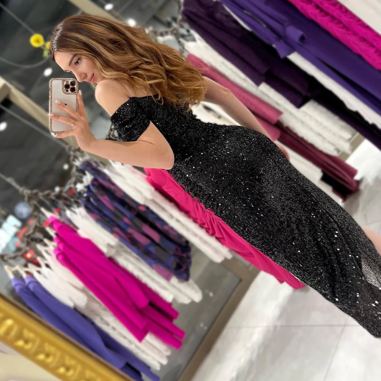 Damen Glamouröses Abendkleid mit funkelndem Paillettenbesatz R&B - Image 4