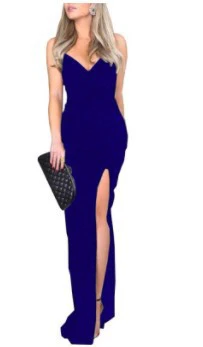 Damen Glamouröses Abendkleid mit seitlichem Schlitz und elegantem Ausschnitt R&B - Image 7