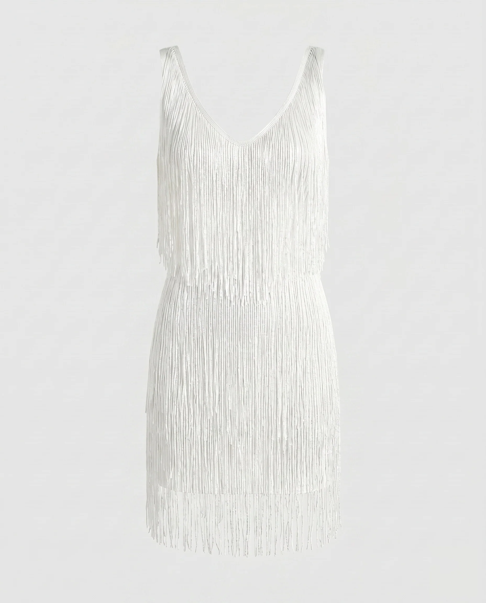 Damen Glamouröses Fransen-Minikleid R&B - Image 9