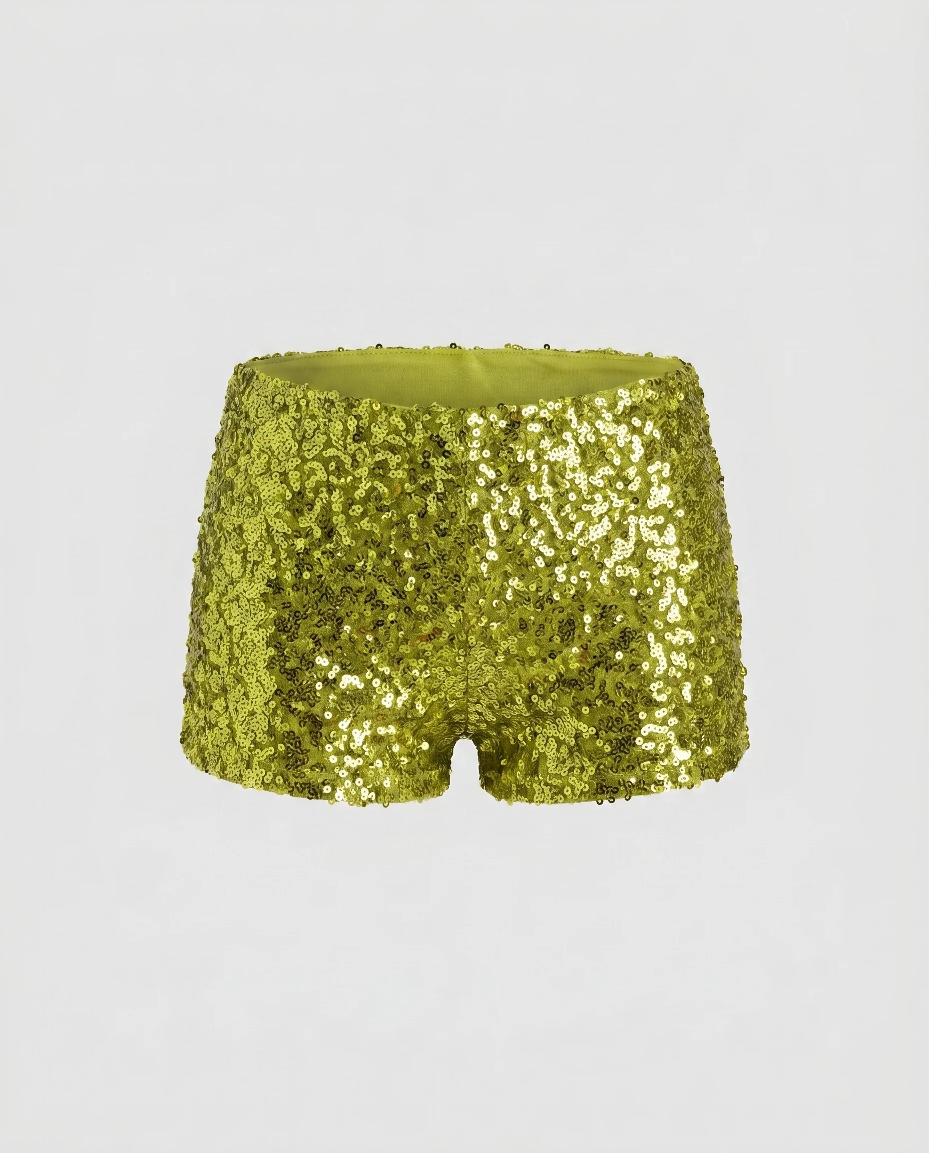 Damen Glamouröses Glitzer-Shorts-Set mit gerafftem Oberteil R&B - Image 4