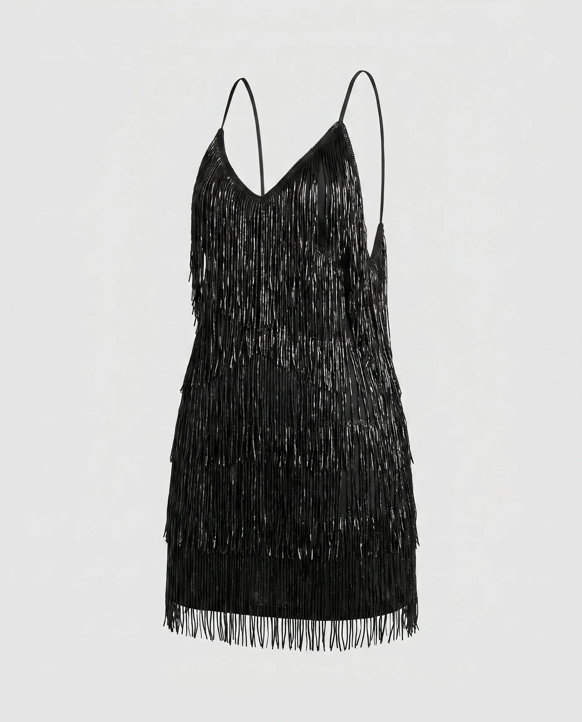Damen Glamouröses Minikleid mit funkelnden Pailletten und schwingendem Saum R&B - Image 5