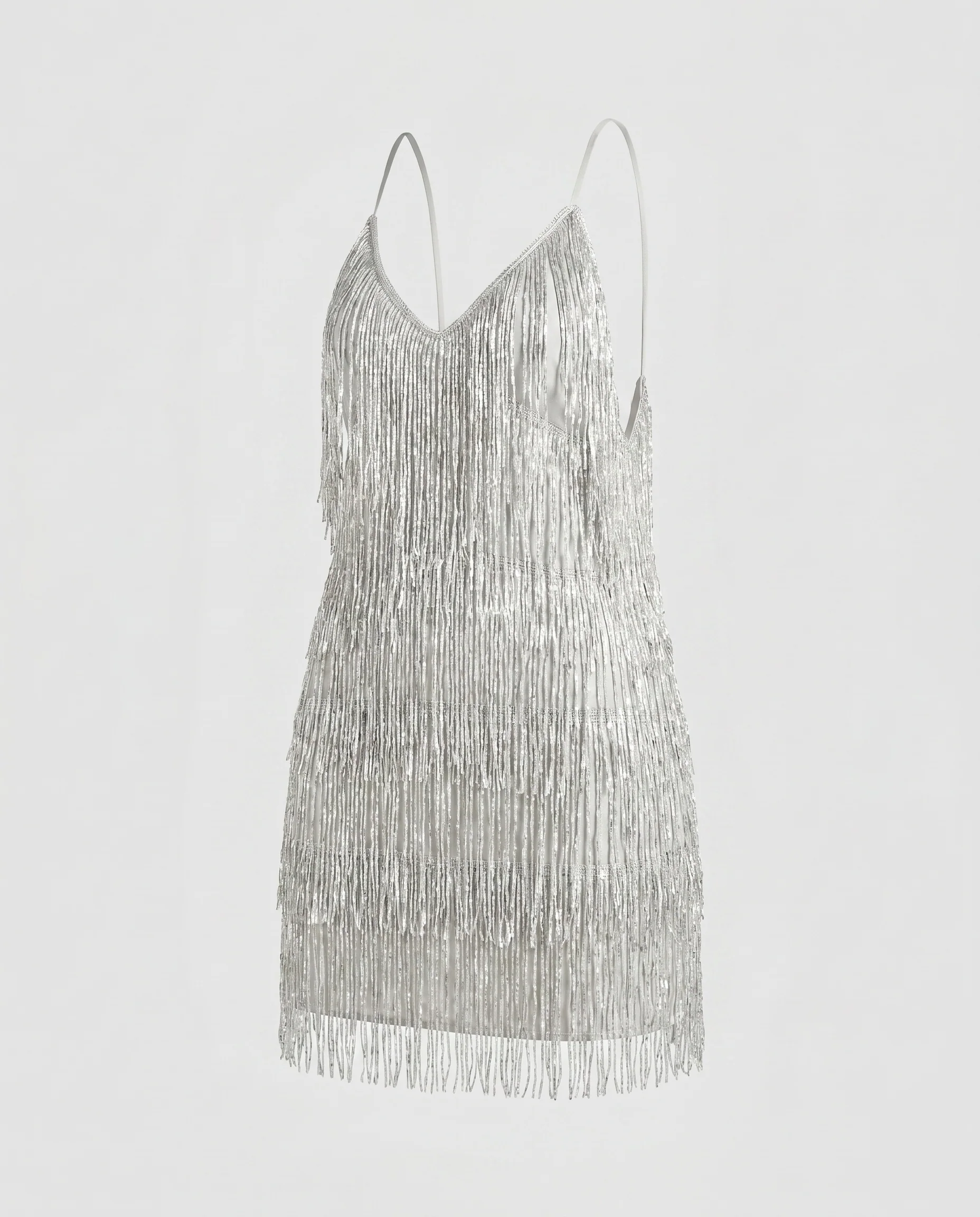 Damen Glamouröses Minikleid mit funkelnden Pailletten und schwingendem Saum R&B - Image 6