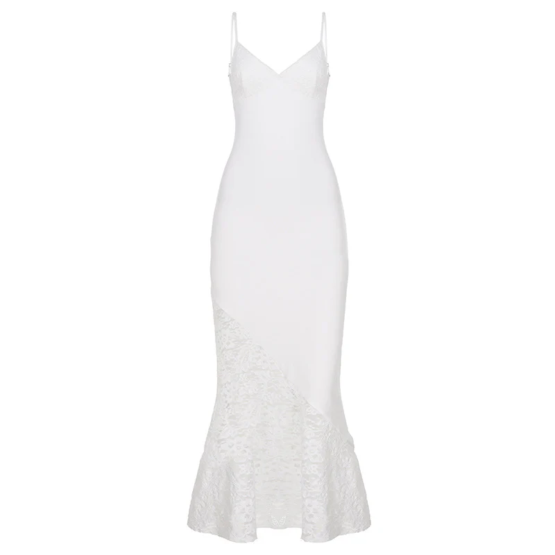 Damen Glamouröses Spitzenkleid im A-Linien-Schnitt R&B - Image 7