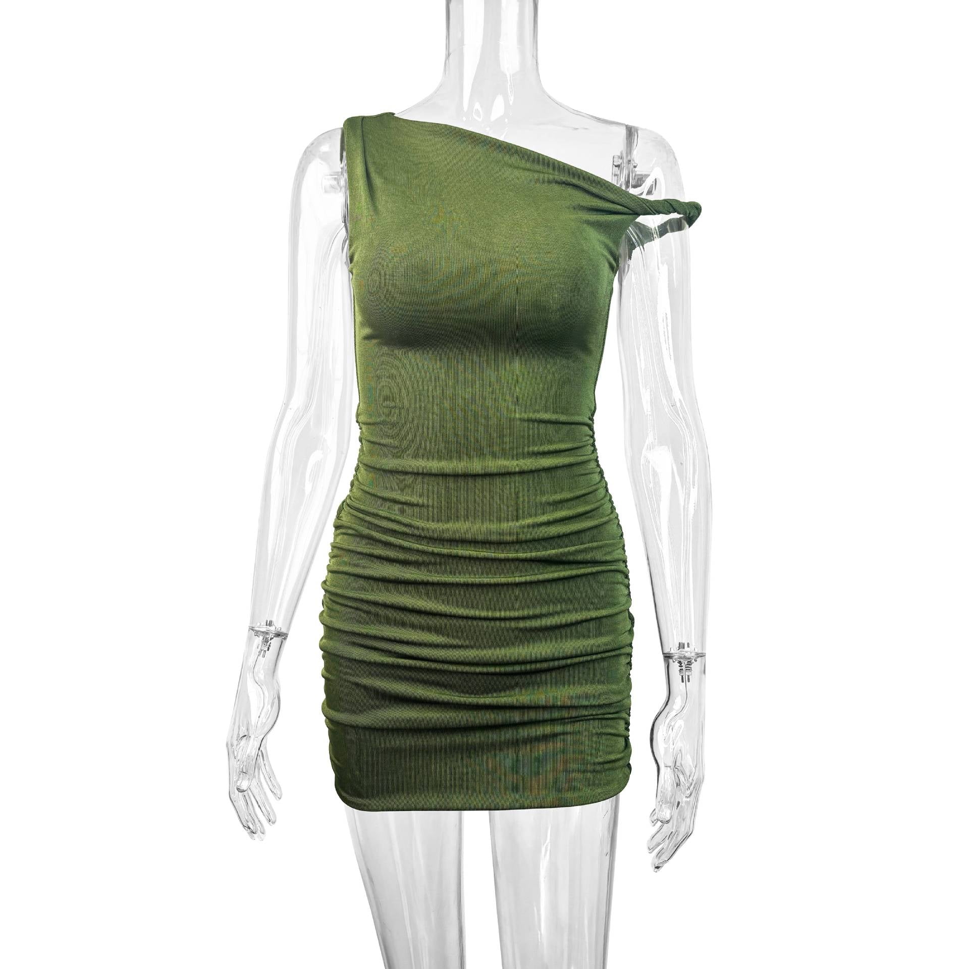 Damen Glamouröses Wickelminikleid mit asymmetrischem Ausschnitt und raffinierten Rüschendetails R&B - Image 4