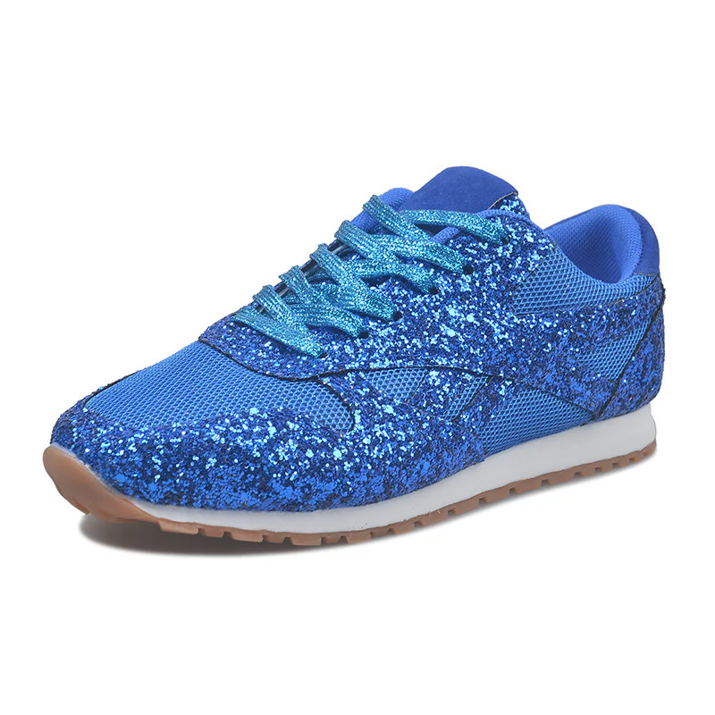 Damen glitzernde Sneakers mit atmungsaktiver Netzstruktur und rutschfester Sohle R&B - Image 13