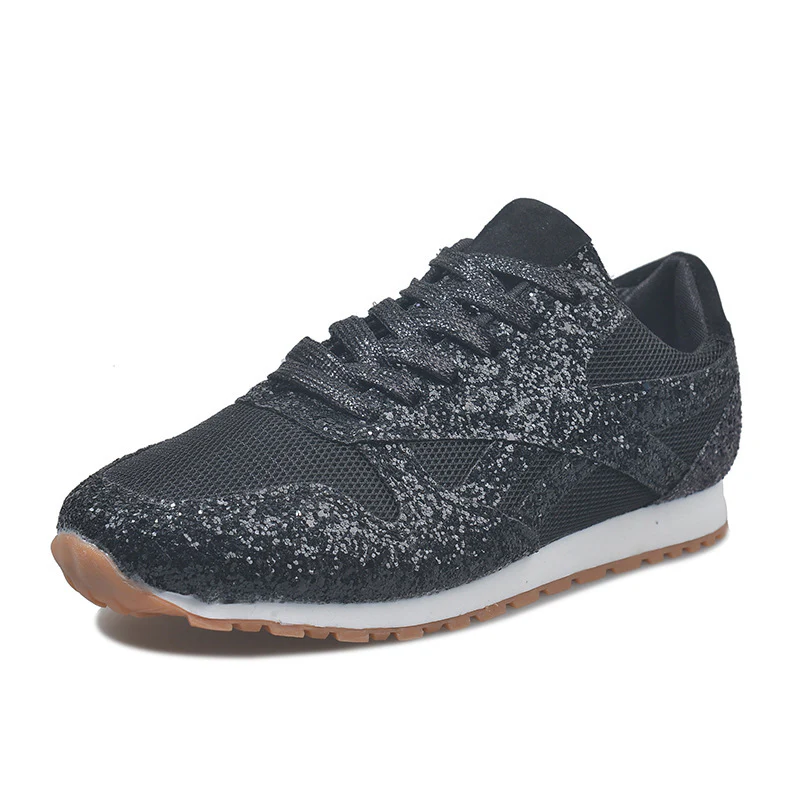 Damen glitzernde Sneakers mit atmungsaktiver Netzstruktur und rutschfester Sohle R&B - Image 17
