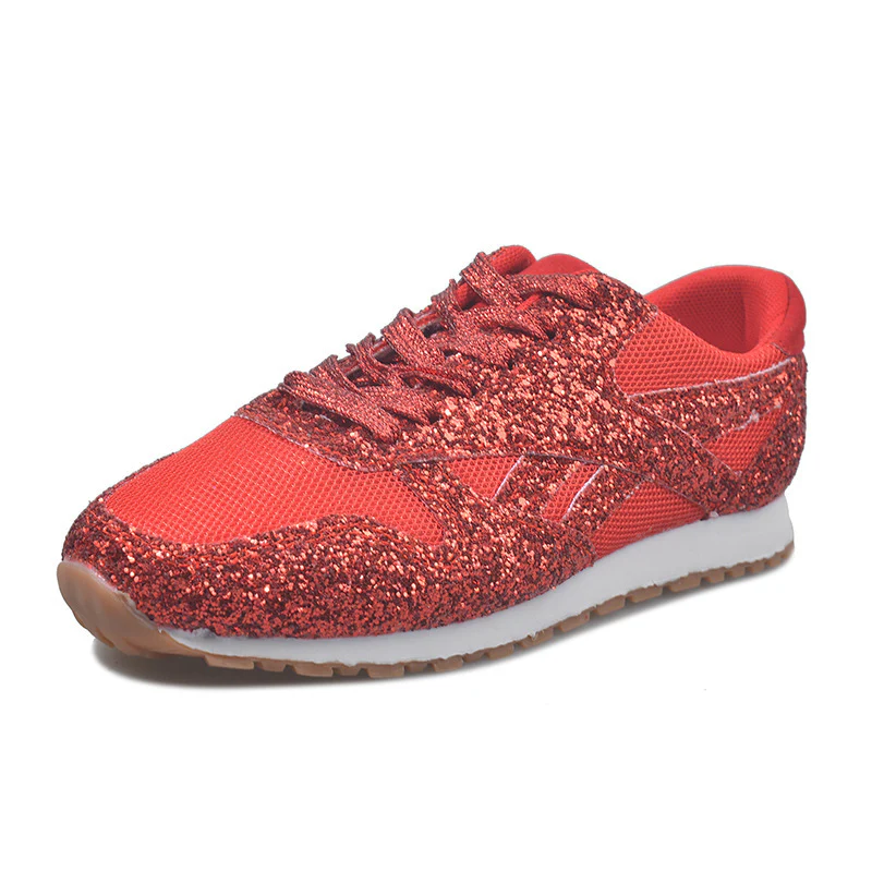Damen glitzernde Sneakers mit atmungsaktiver Netzstruktur und rutschfester Sohle R&B - Image 18