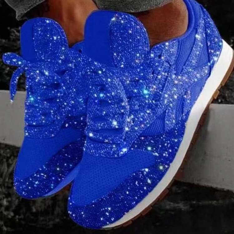 Damen glitzernde Sneakers mit atmungsaktiver Netzstruktur und rutschfester Sohle R&B - Image 8