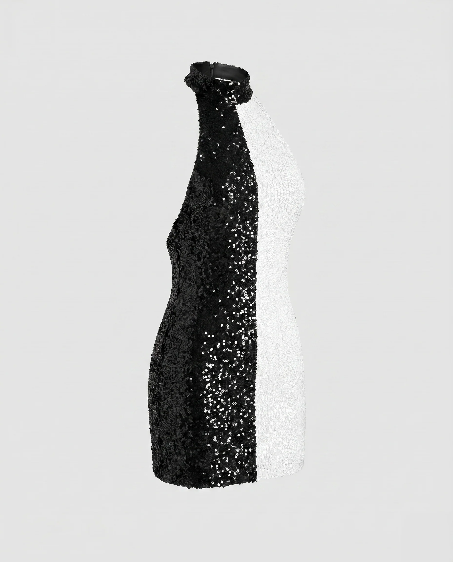 Damen Glitzerndes Cocktailkleid mit schmalem Schnitt und elegantem Halterdesign R&B - Image 11