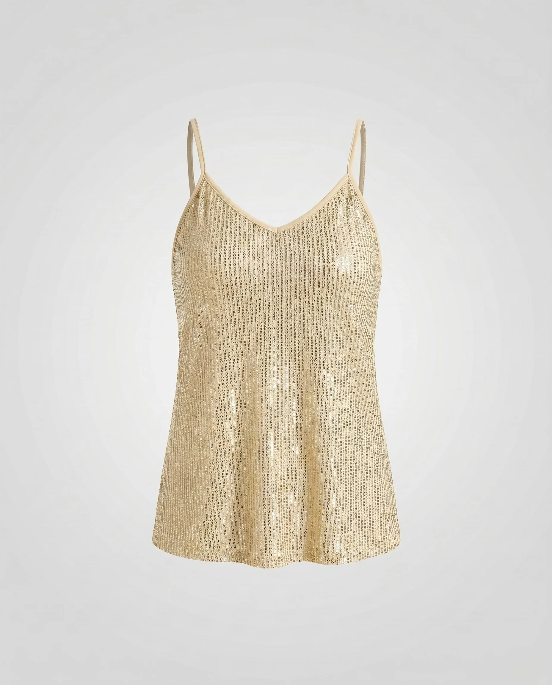 Damen Glitzerndes Spaghetti-Top mit schimmerndem Stoff und verstellbaren Trägern R&B - Image 6