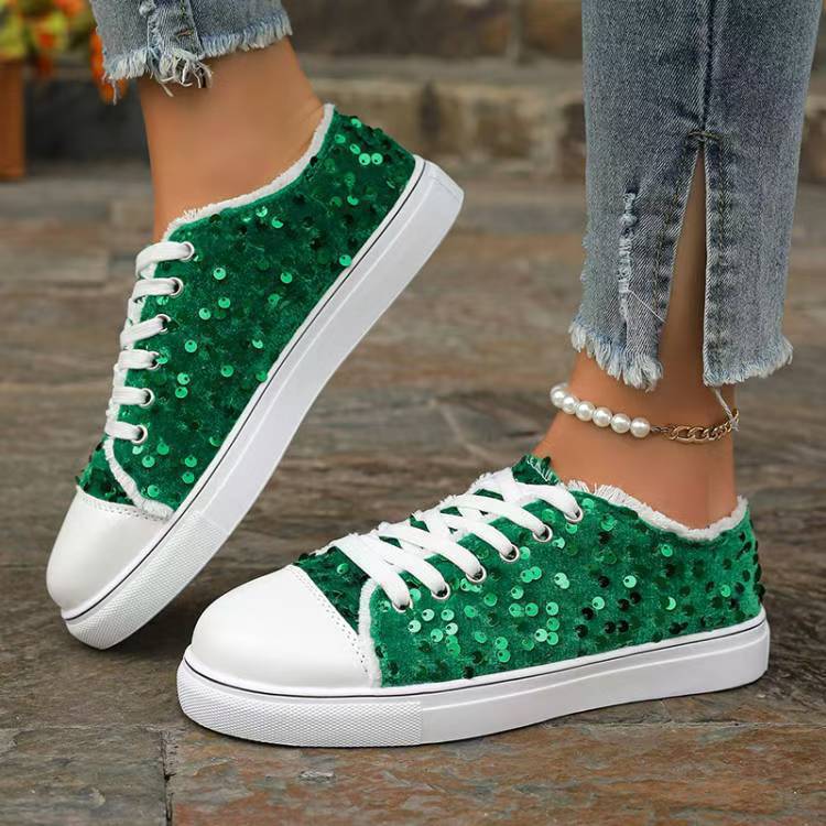 Damen Glitzernde Sneaker mit modischen Pailletten und lässigem Design R&B - Image 4