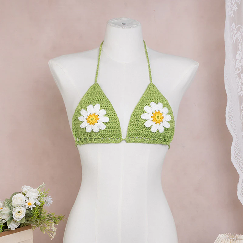 Damen Häkel-Bikini Oberteil mit floralen Motiven R&B - Image 6
