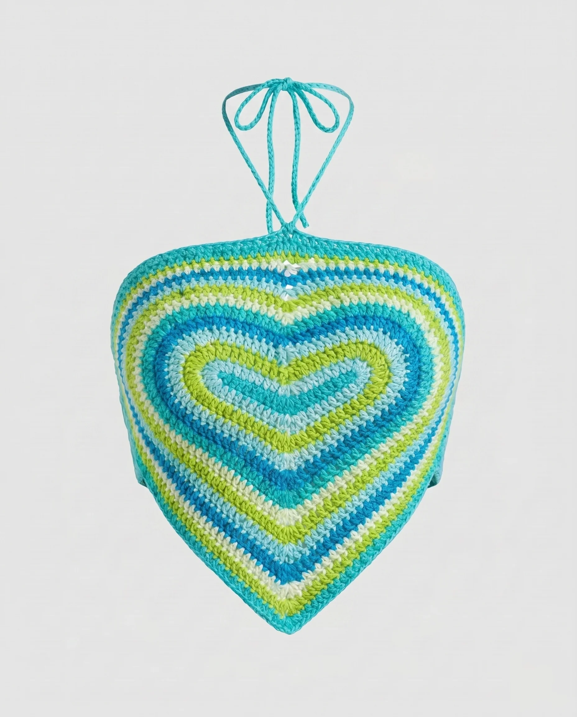 Damen Häkel-Bustier Top mit Herzdesign - Image 9