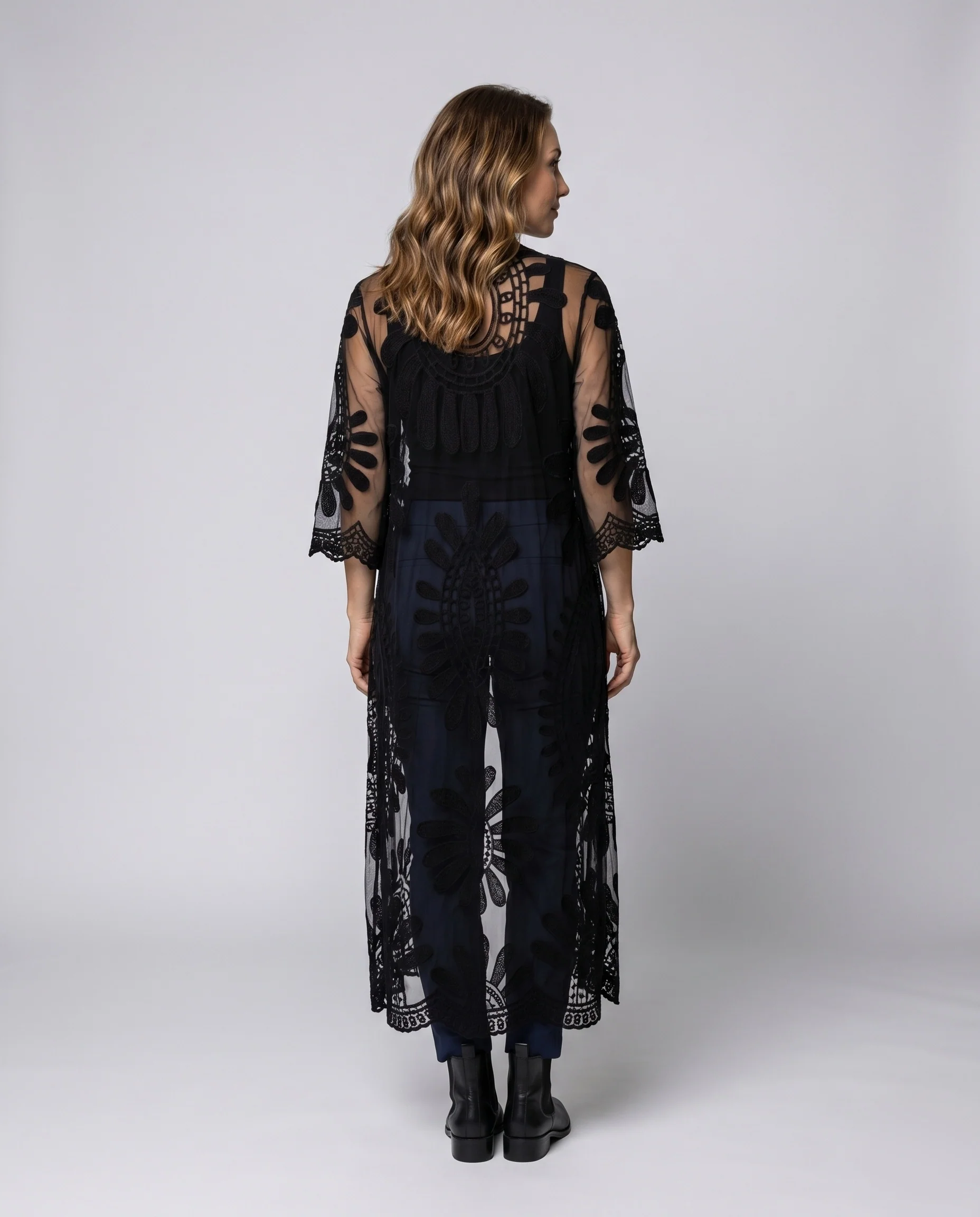 Damen Häkel-Strandkimono mit filigranen Besonderheiten R&B - Image 4