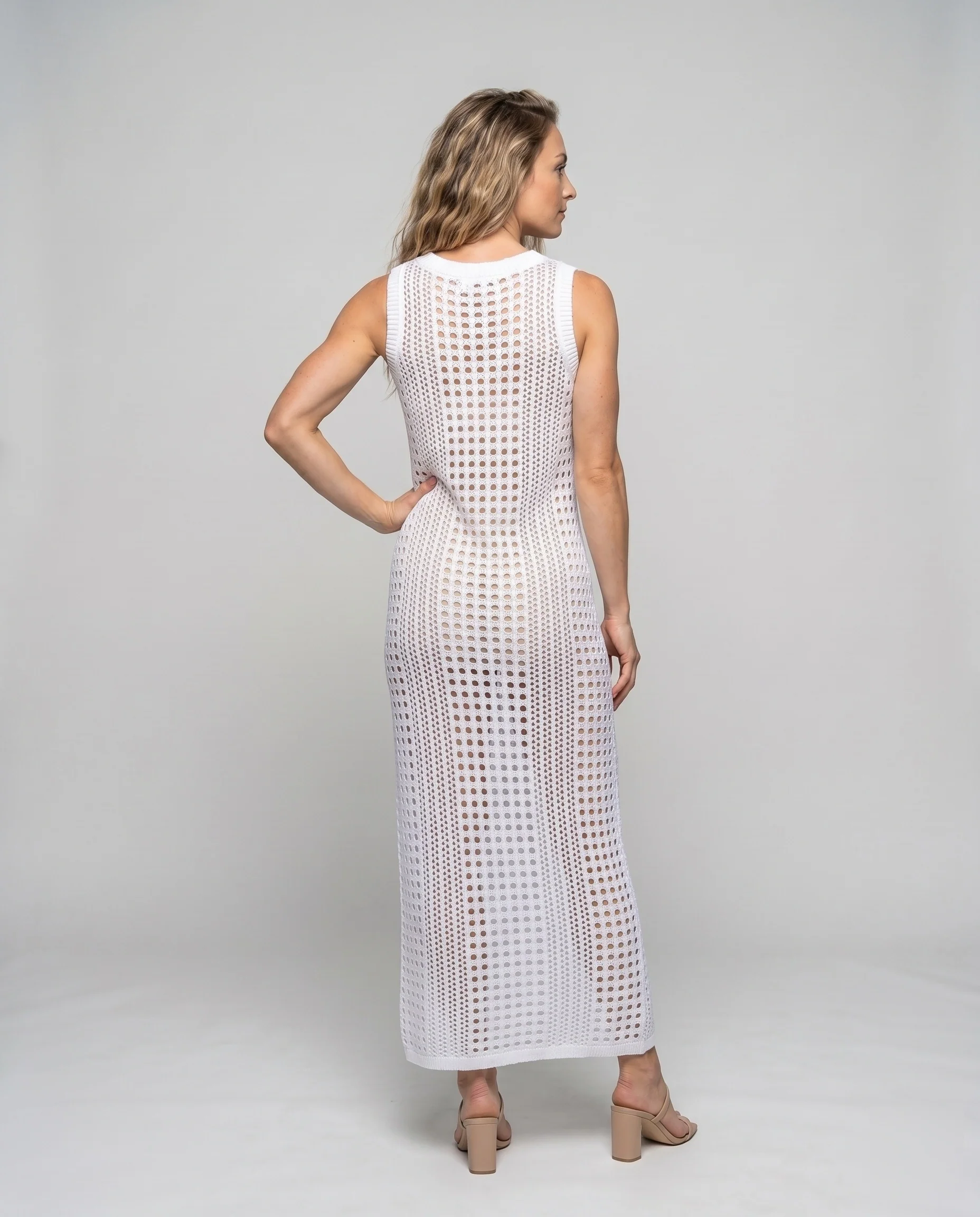 Damen Häkel-Strandkleid mit elegantem Cut-Out-Design R&B - Image 4