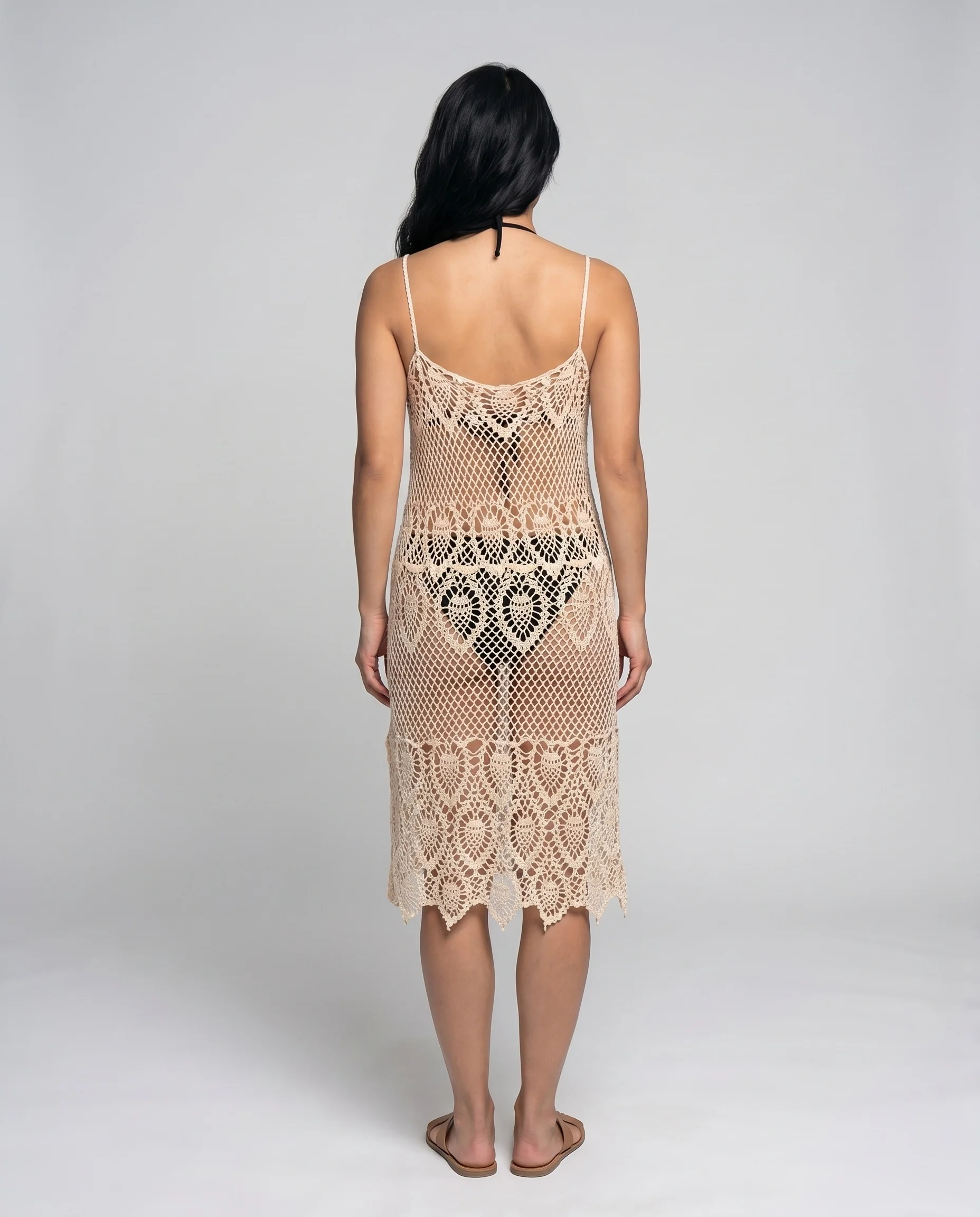Damen Häkel-Strandkleid mit verführerischen Spitzendetails R&B - Image 4