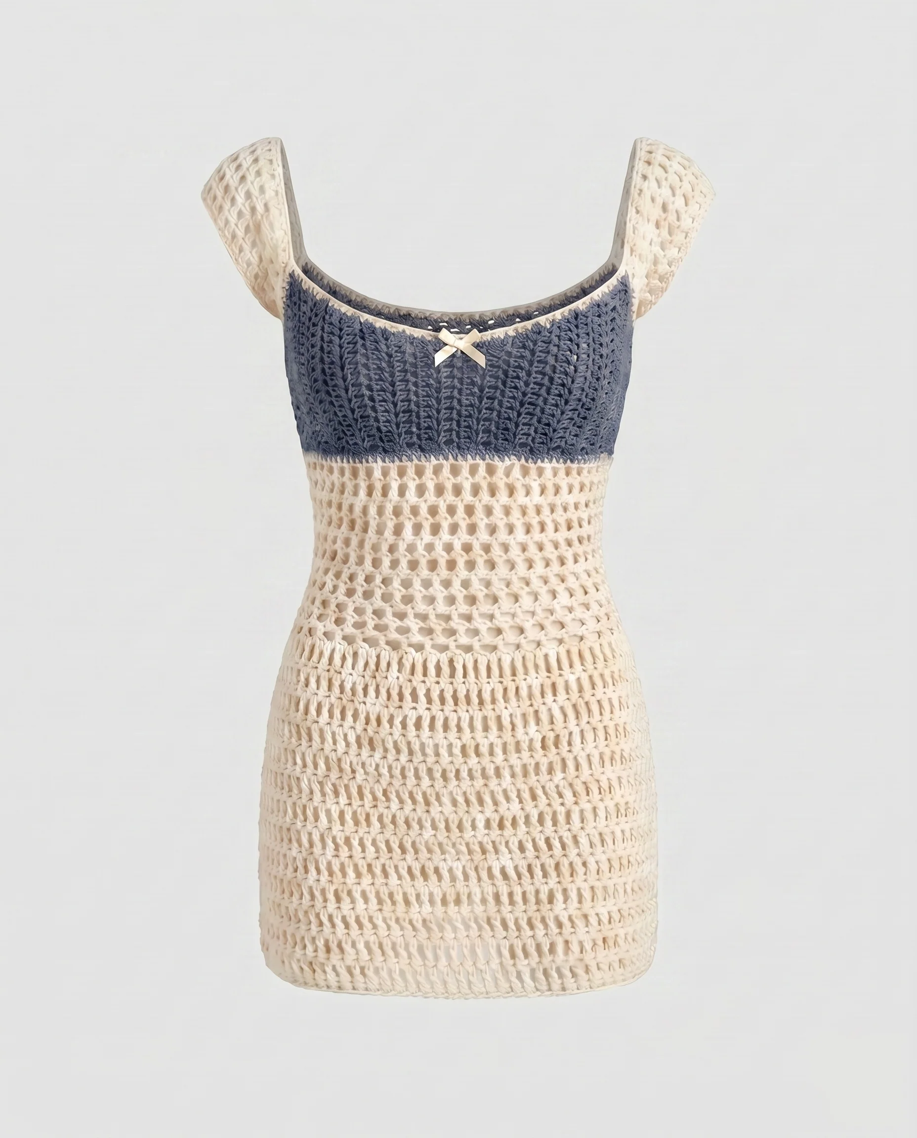 Damen Häkelkleid mit elegantem Ausschnitt - Image 5