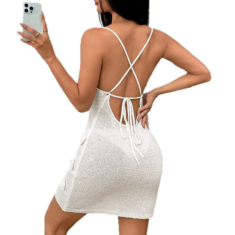 Damen Häkelkleid mit floralen Applikationen R&B - Image 5