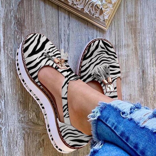 Damen Halbschuhe mit modischen Quasten und rutschfester Sohle R&B - Image 2