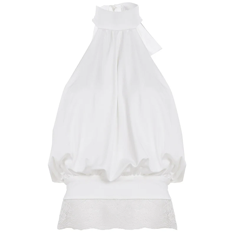 Damen Haltertop mit zarten Spitzenakzenten und eleganter Schnürung R&B - Image 6