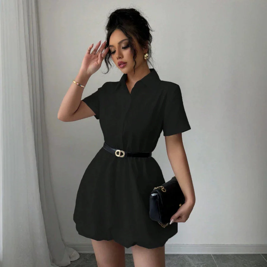 Damen Hemdblusenkleid mit zeitloser Silhouette und tailliertem Design R&B - Image 3