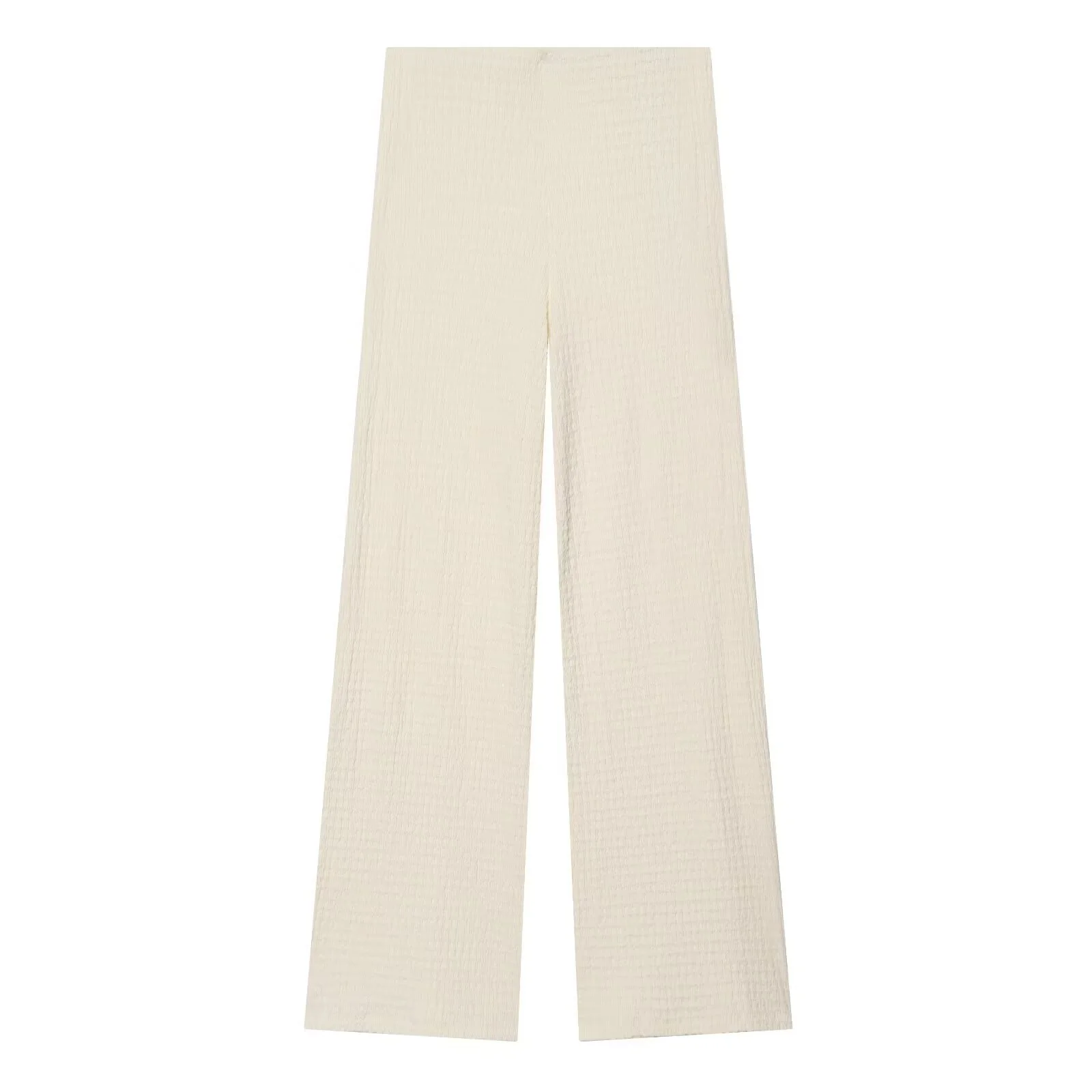 Damen Hochbundhose mit weitem Schnitt und lässiger Textur R&B - Image 8