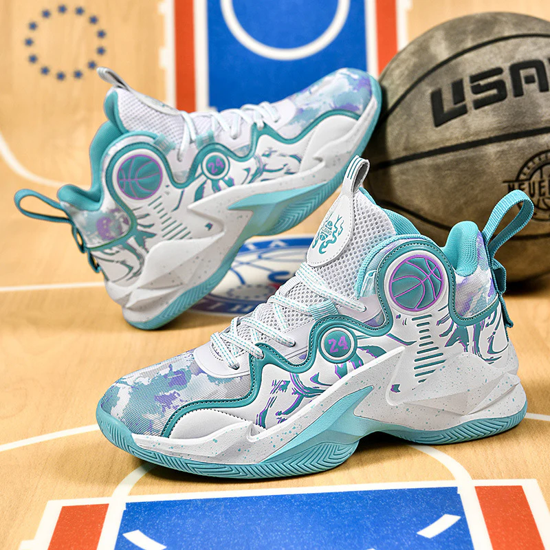 Damen Hochleistungs-Basketball-Sneaker mit atmungsaktivem Mesh-Obermaterial und rutschfester Sohle R&B - Image 4