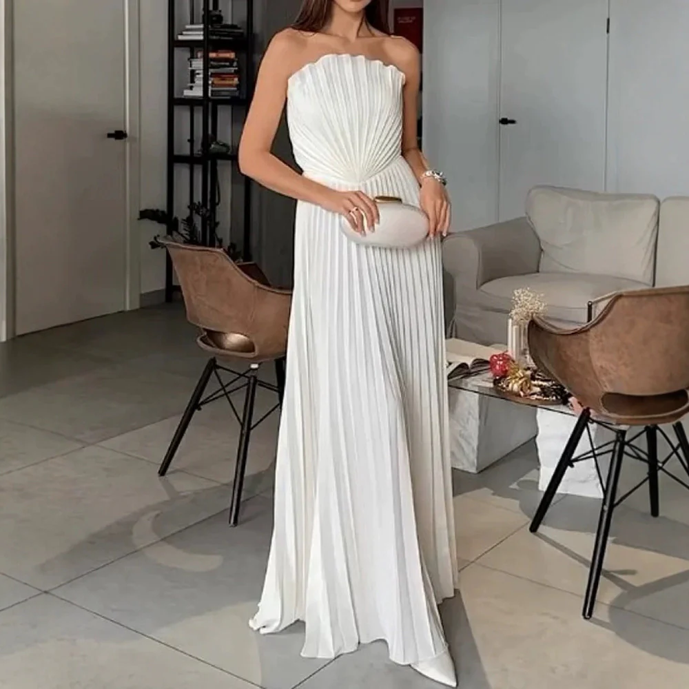 Damen Hochzeitskleid mit Rüschen und Plisseefalten R&B - Image 6