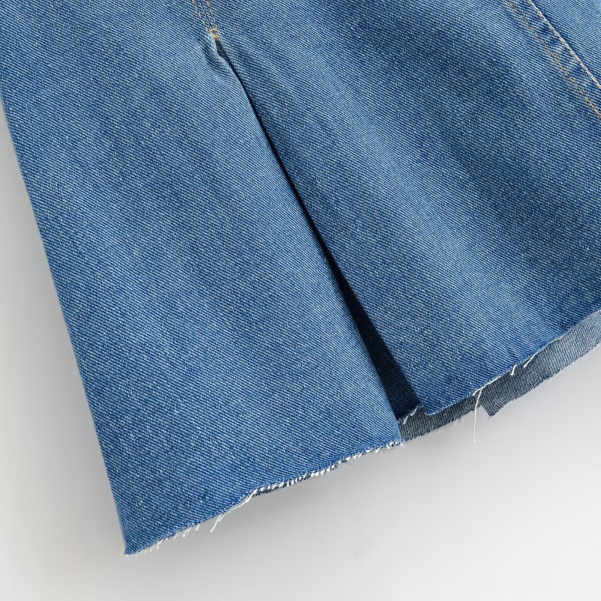 Damen Jeansrock mit lässigem A-Linien-Schnitt und dezenten Falten R&B - Image 4