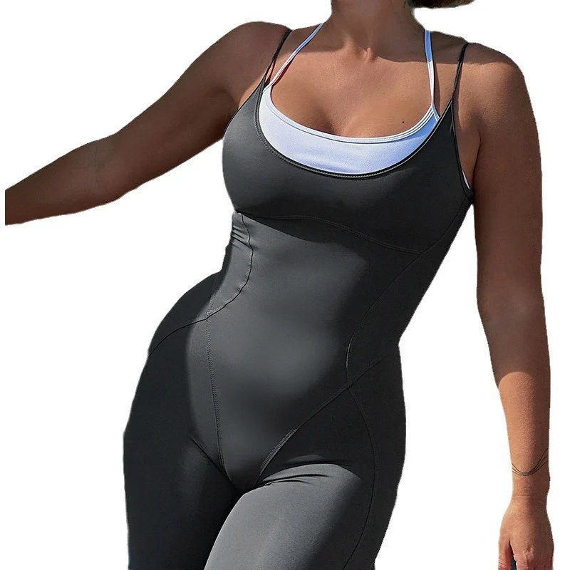 Damen Jumpsuit mit verstellbaren Trägern und flared Beinen R&B - Image 5