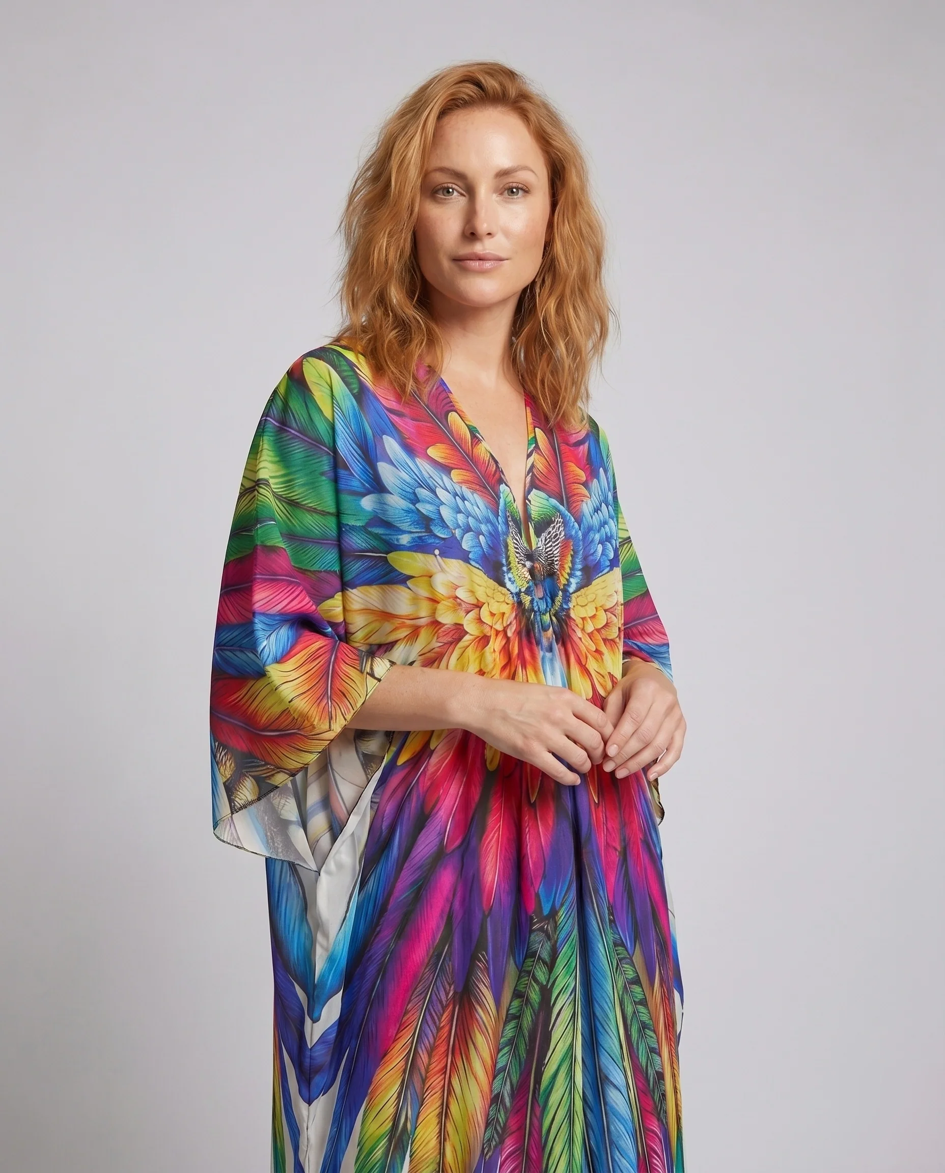 Damen Kaftan mit beeindruckendem bunten Muster R&B - Image 2