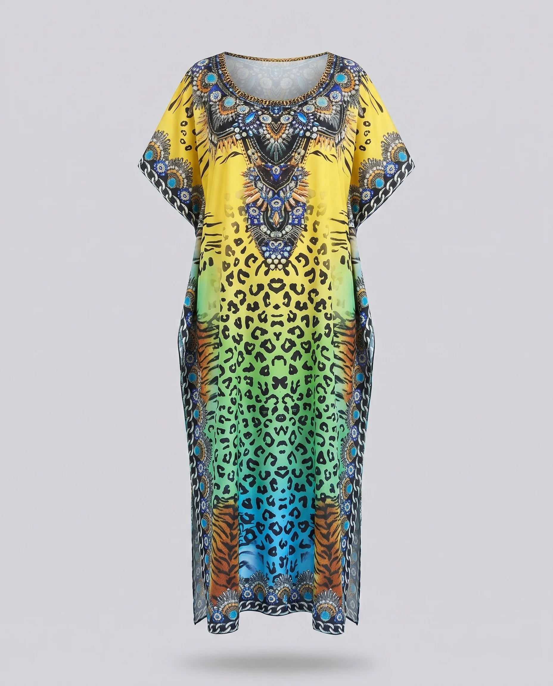 Damen Kaftan mit kunstvollem Tierdesign und elegantem Schnitt R&B - Image 5