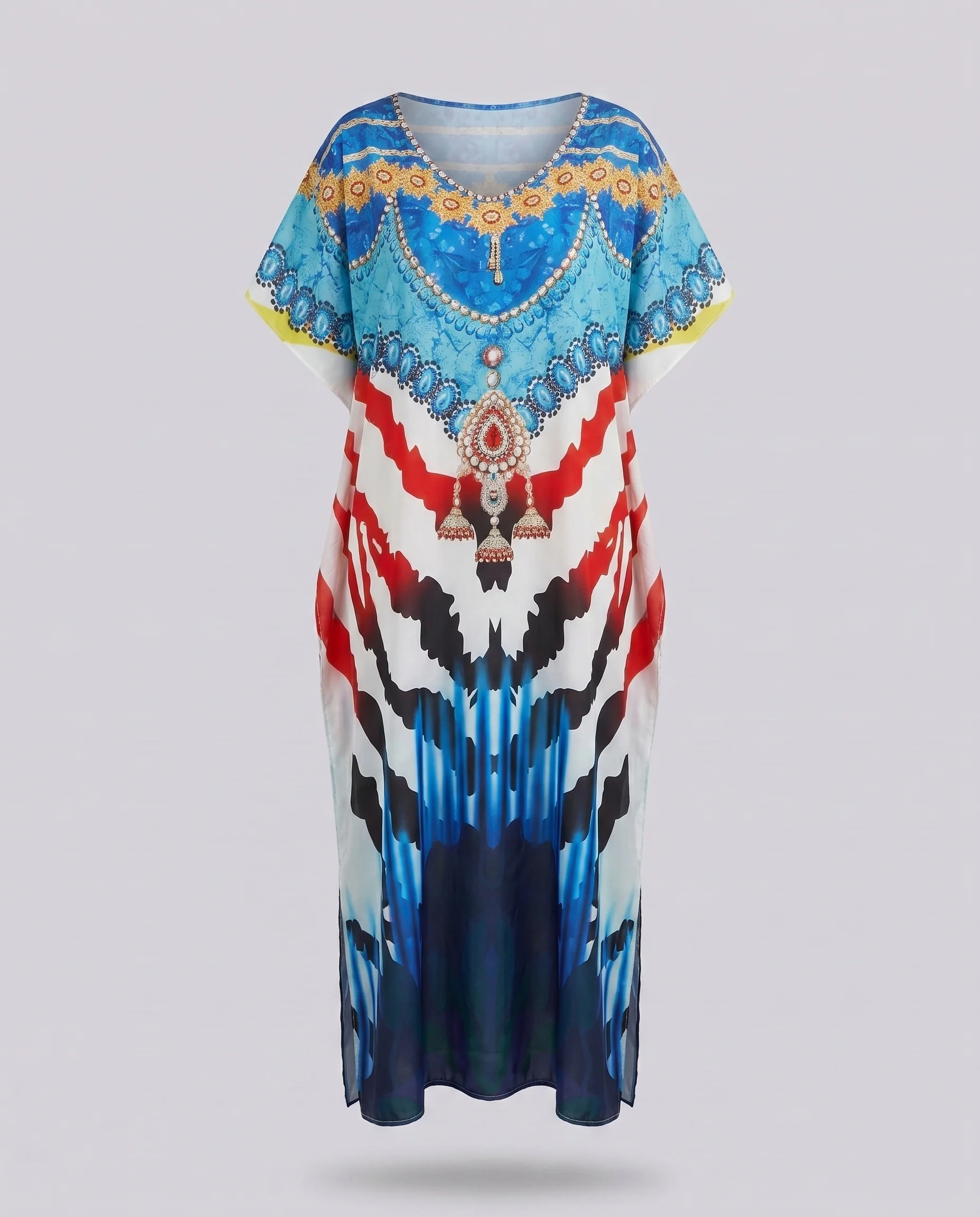 Damen Kaftan mit kunstvollem Tierdesign und elegantem Schnitt R&B - Image 7