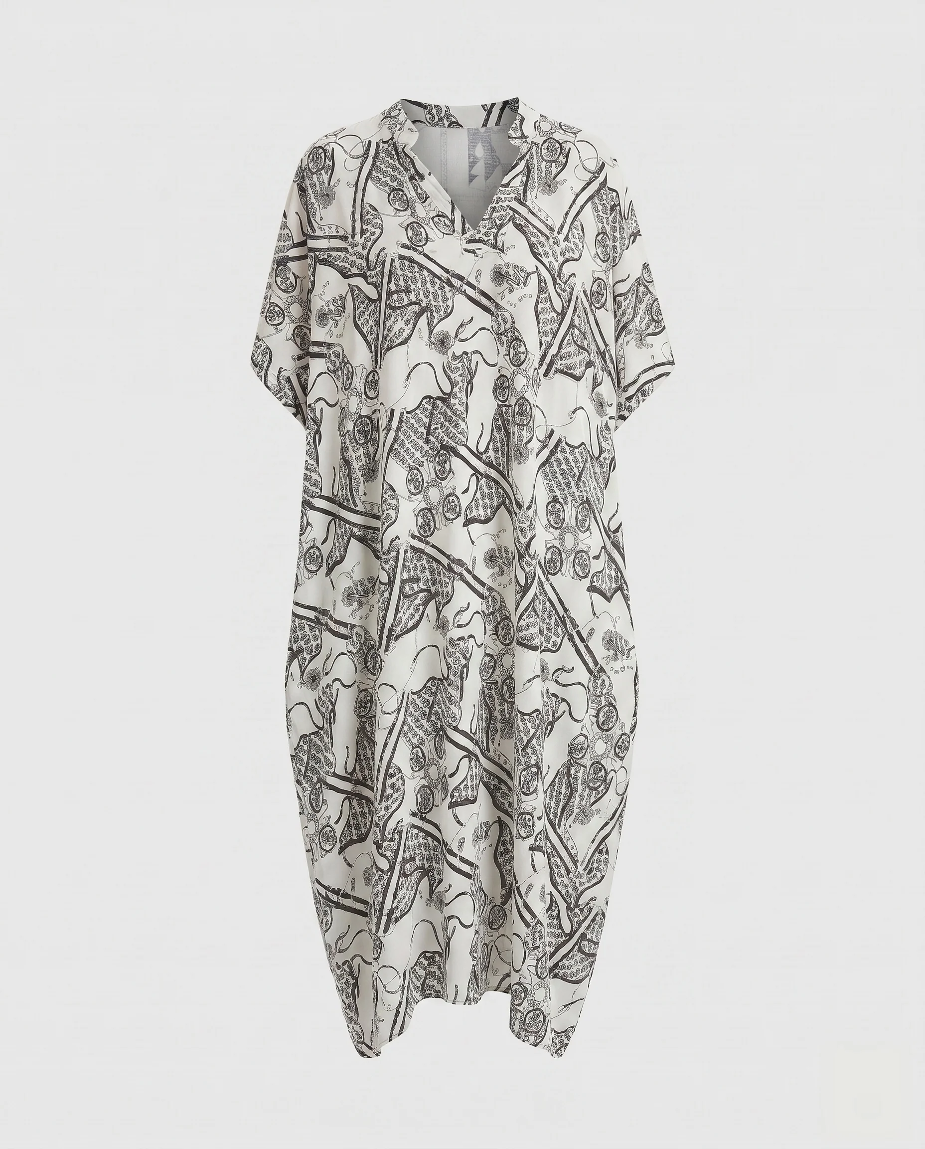 Damen Kaftan mit modernem grafischen Muster und weiten Ärmeln R&B - Image 6
