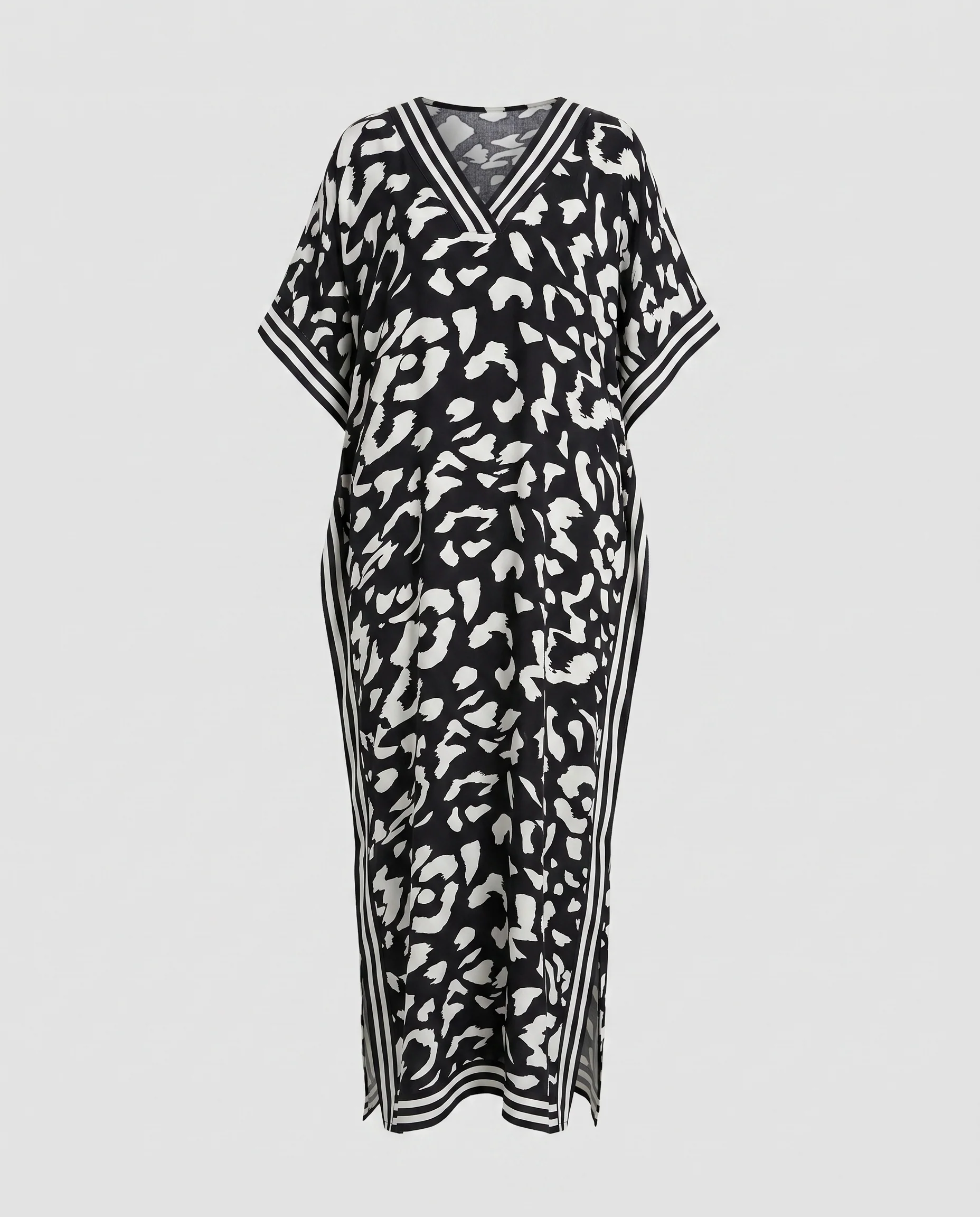 Damen Kaftan mit tiefem V-Ausschnitt und asymmetrischem Saum R&B - Image 5
