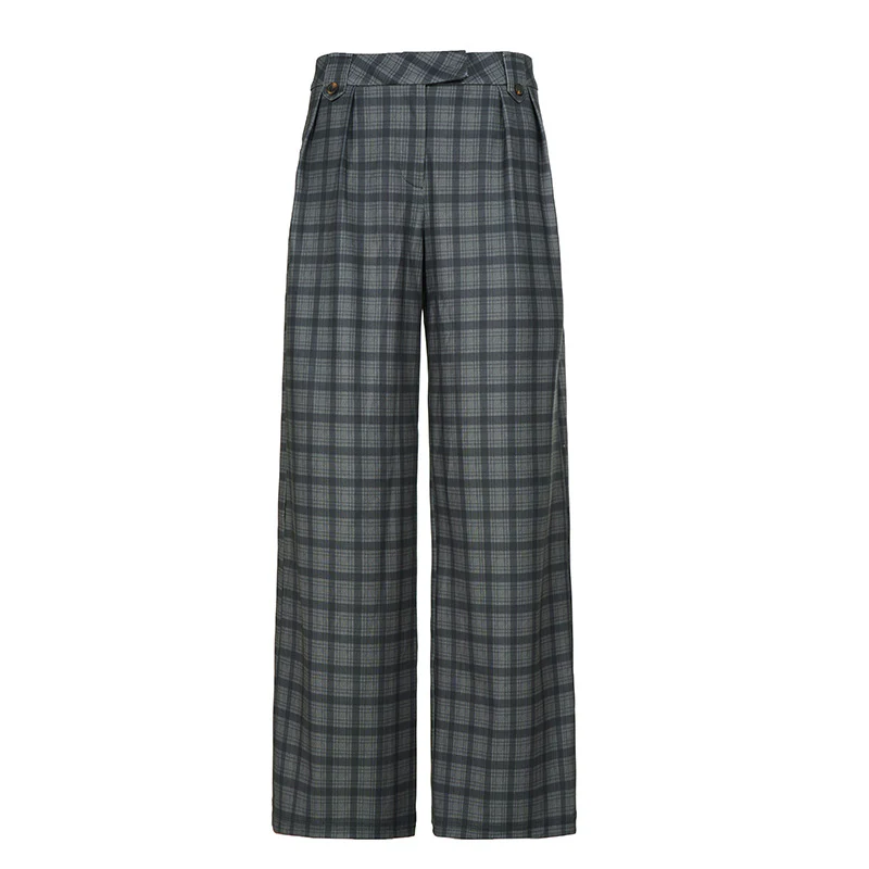 Damen Karohose mit weitem Schnitt und durchdachten Details Heidi-Mode - Image 7