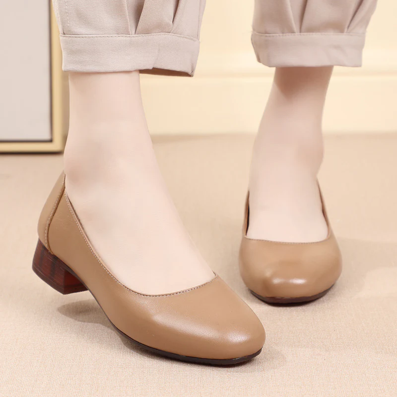 Damen Klassische Ballerinas mit elegantem Blockabsatz und komfortabler Sohle R&B - Image 4