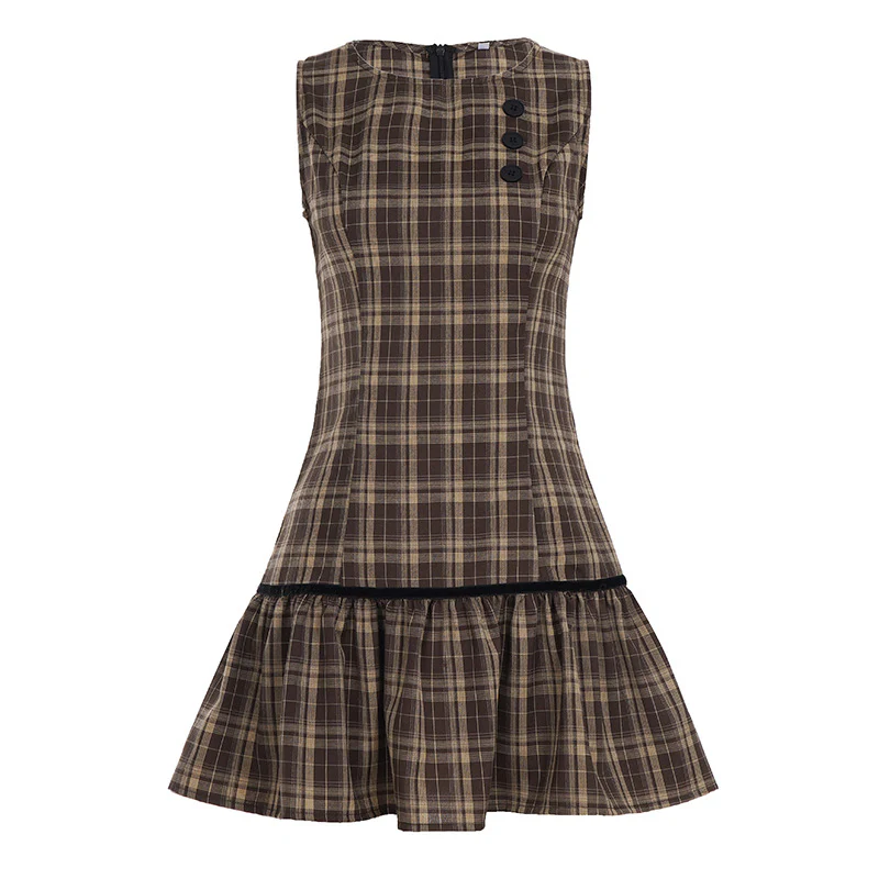 Damen Kleid mit schmeichelndem V-Ausschnitt und verspieltem Rüschensaum R&B - Image 6