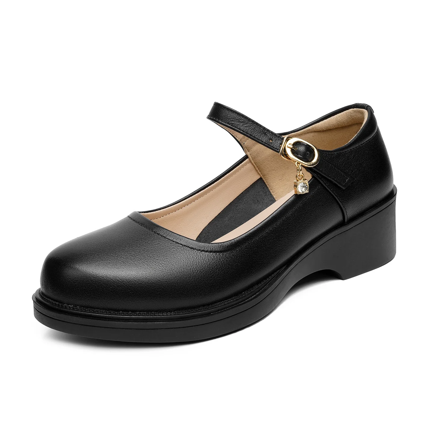 Damen Komfortable Ballerinas mit ergonomischem Fußbett und stabilem Blockabsatz R&B - Image 2