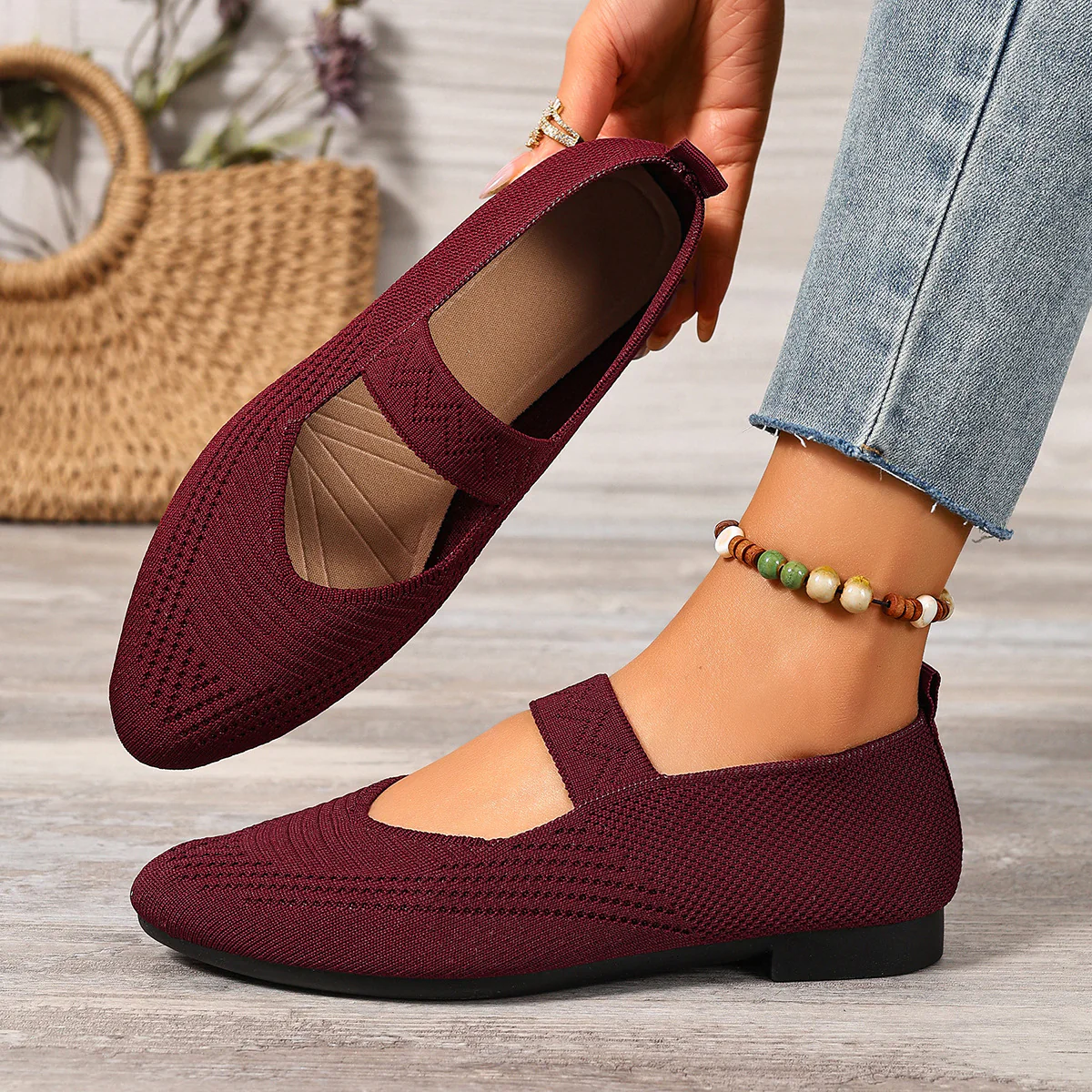 Damen Komfortable Ballerinas mit schickem Gummiband Heidi-Mode - Image 2