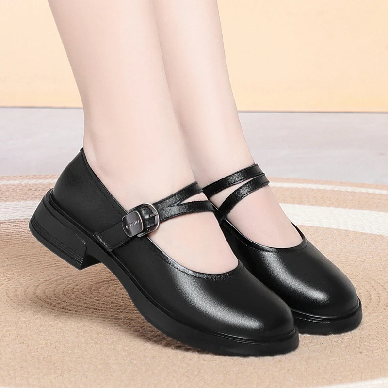 Damen Komfortable Ballerinas mit verstellbarem Riemen R&B - Image 7