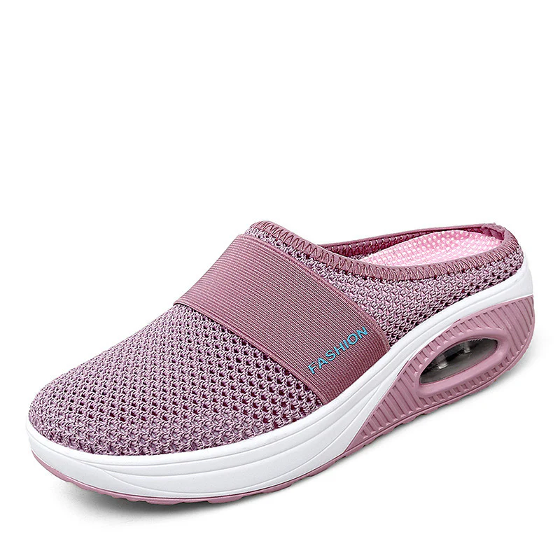 Damen Komfortable Clogs mit atmungsaktivem Mesh-Obermaterial und gepolsterter Sohle R&B - Image 9