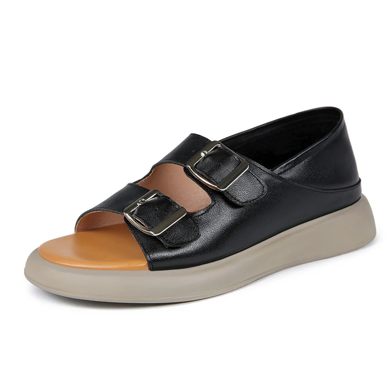 Damen Komfortable Clogs mit doppeltem Schnallenverschluss R&B - Image 6