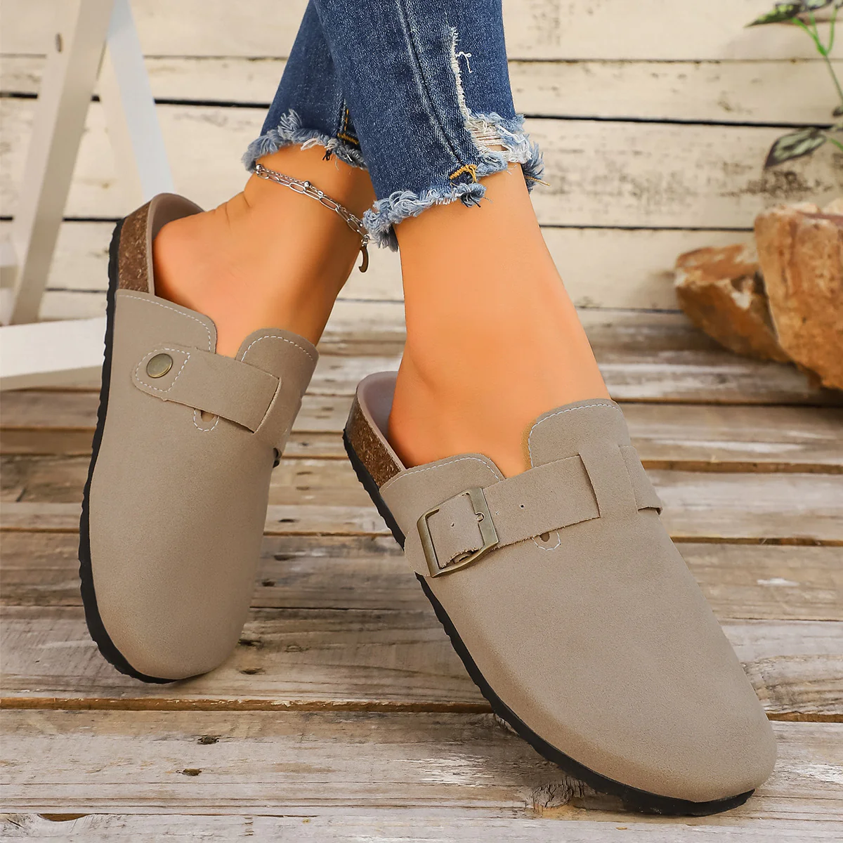 Damen Komfortable Clogs mit modischem Flecht-Design R&B - Image 10