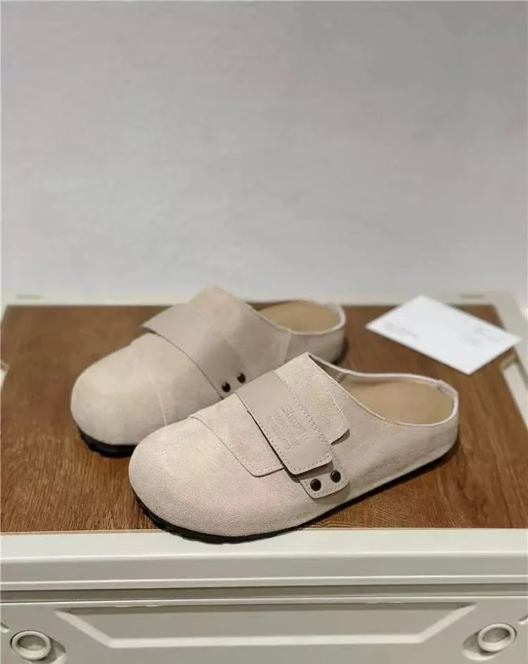 Damen komfortable Filz-Pantoletten mit verstellbarem Riemen und rutschfester Sohle R&B - Image 8