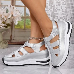 Damen Komfortable Freizeitsandalen mit atmungsaktivem Obermaterial und rutschfester Sohle R&B - Image 6