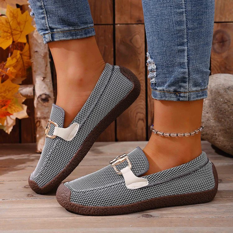 Damen Komfortable Freizeitschuhe mit dekorativen Schnallen R&B - Image 2