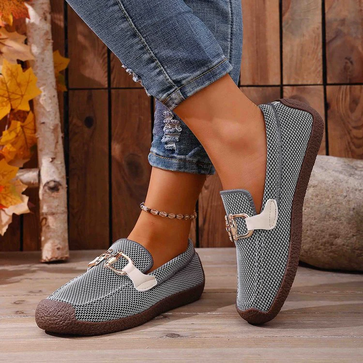 Damen Komfortable Freizeitschuhe mit dekorativen Schnallen R&B - Image 3