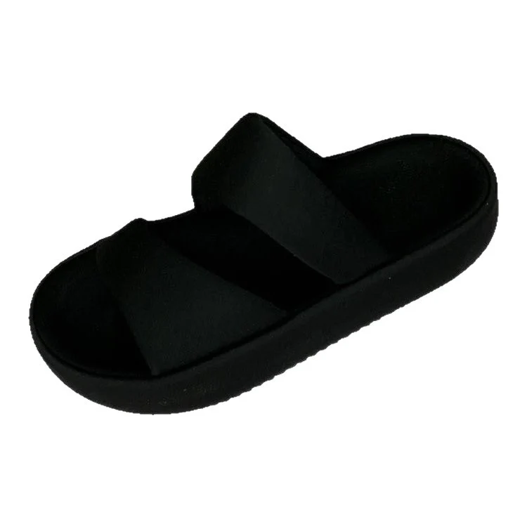Damen komfortable Plateau-Sandalen mit breitem Doppelriemen und rutschfester Sohle R&B - Image 5